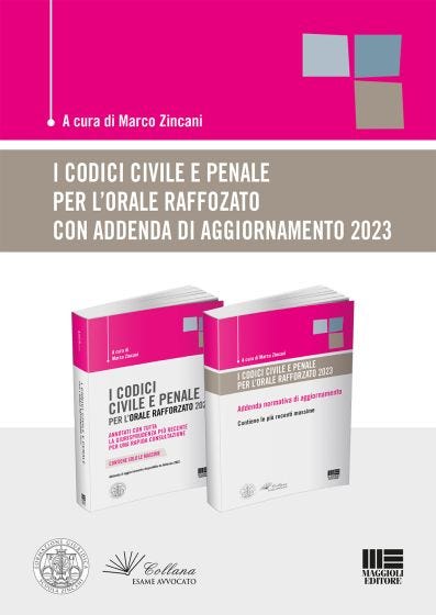 I Codici Civile e Penale per l’orale rafforzato, con addenda di aggiornamento 2023 - KIT