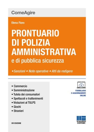 Prontuario di Polizia Amministrativa e di pubblica sicurezza
