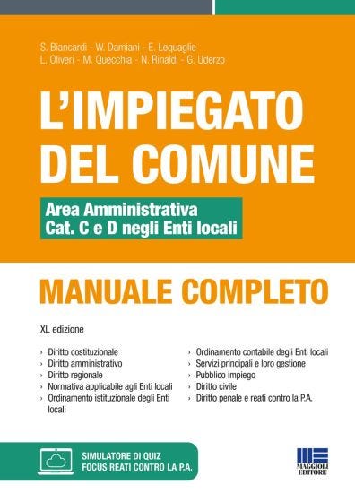 L'impiegato del Comune - Area Amministrativa Cat. C e D negli Enti locali