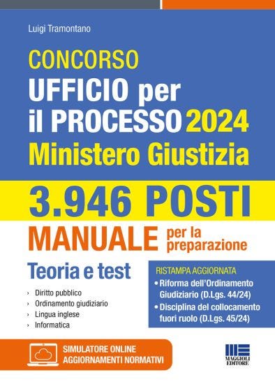 Concorso Ufficio per il processo 2024 Ministero Giustizia