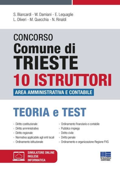 Concorso Comune di Trieste - 10 istruttori Area amministrativa e contabile