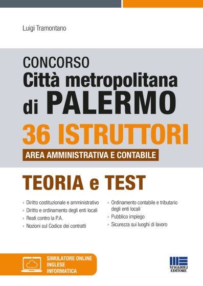 Concorso Città metropolitana di Palermo - 36 Istruttori area amministrativa e contabile
