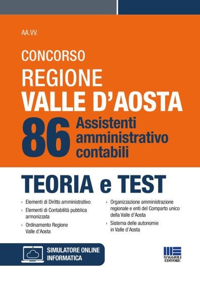 Concorso Regione Valle D'Aosta - 86 Assistenti amministrativo-contabili