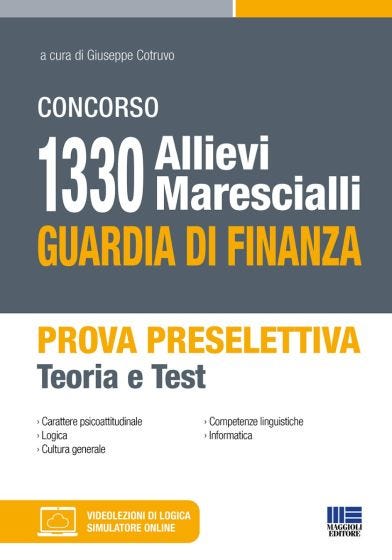 Concorso 1330 Allievi Marescialli Guardia di Finanza - Prova preselettiva