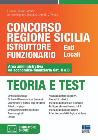 Concorso Regione Sicilia Istruttore Funzionario Enti Locali - Area amministrativa ed economico-finanziaria Cat. C e D