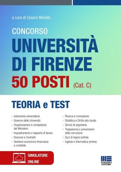 Concorso Università di Firenze - 50 posti (Cat. C)