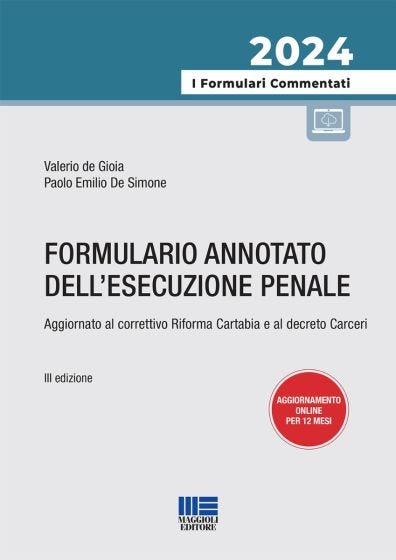 Formulario annotato dell'esecuzione penale