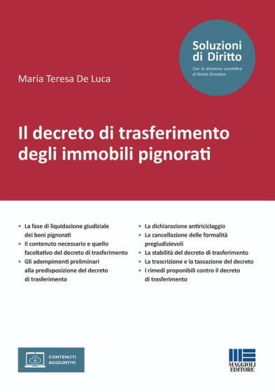 Il decreto di trasferimento degli immobili pignorati