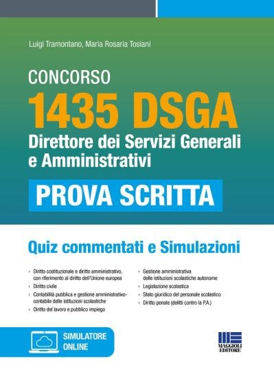 Concorso 1435 DSGA Direttore dei servizi generali e amministrativi