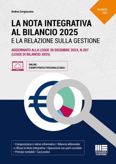 La nota integrativa al bilancio 2025 