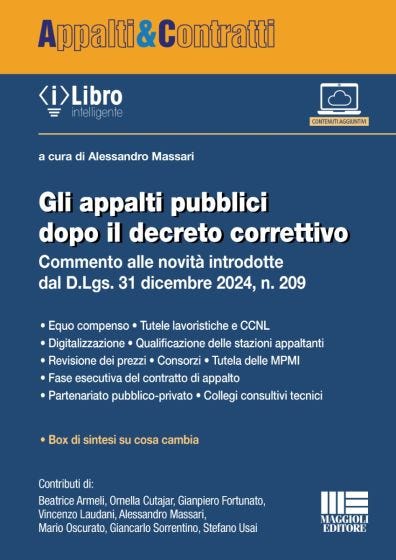 Gli appalti pubblici 2025 dopo il decreto correttivo 