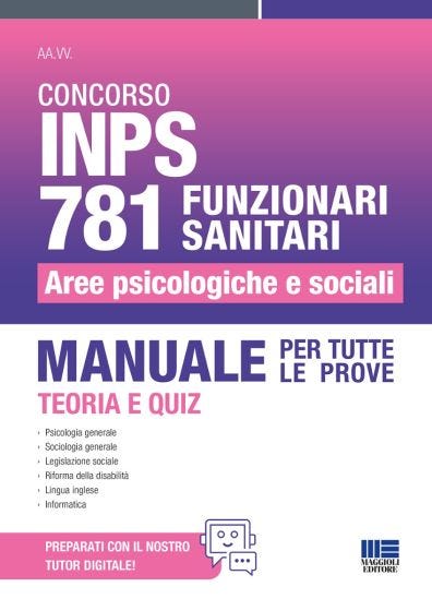 Concorso INPS 781 Funzionari Sanitari - Aree psicologiche e sociali