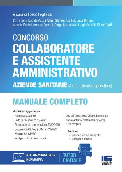 Concorso collaboratore e assistente amministrativo Aziende sanitarie (ASL e aziende ospedaliere)