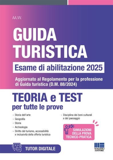 Concorso Guida turistica Esame di abilitazione 2025 - TEORIA e TEST