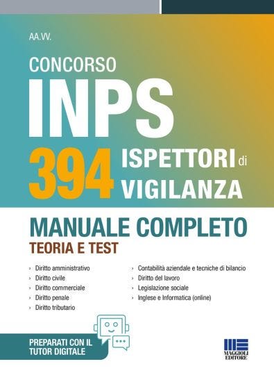 Concorso INPS 394 Ispettori di vigilanza 2025