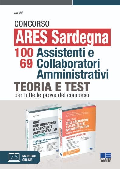 Concorso ARES Sardegna 100 Assistenti e 69 Collaboratori Amministrativi - KIT