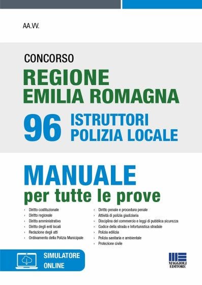Concorso Regione Emilia Romagna 96 Istruttori Polizia Locale