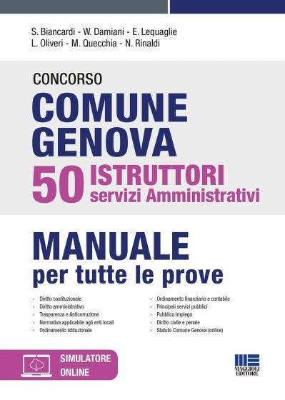 Concorso Comune Genova 50 Istruttori servizi amministrativi