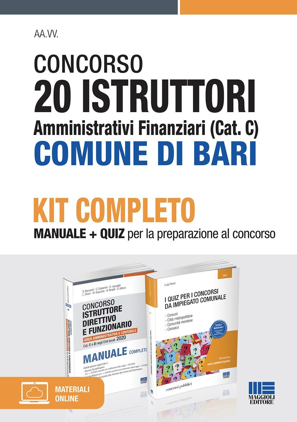 Concorso 20 Istruttori amministrativi finanziari (Cat. C) Comune di Bari - Kit completo