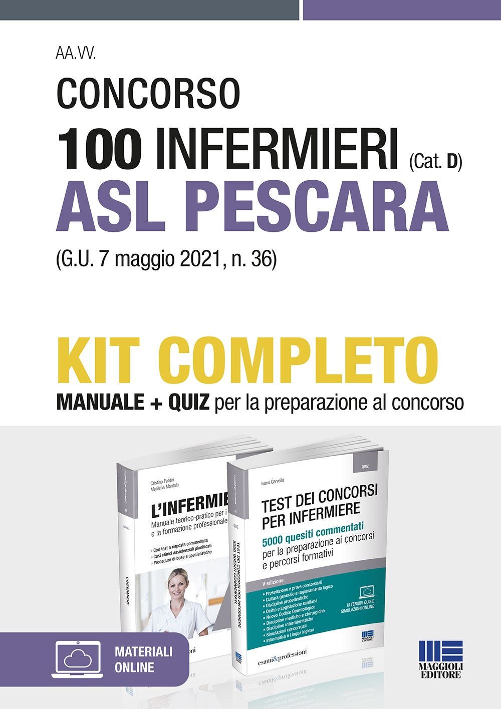 Concorso 100 Infermieri (Cat. D) ASL Pescara (G.U. 7 maggio 2021, n. 36) - Kit completo