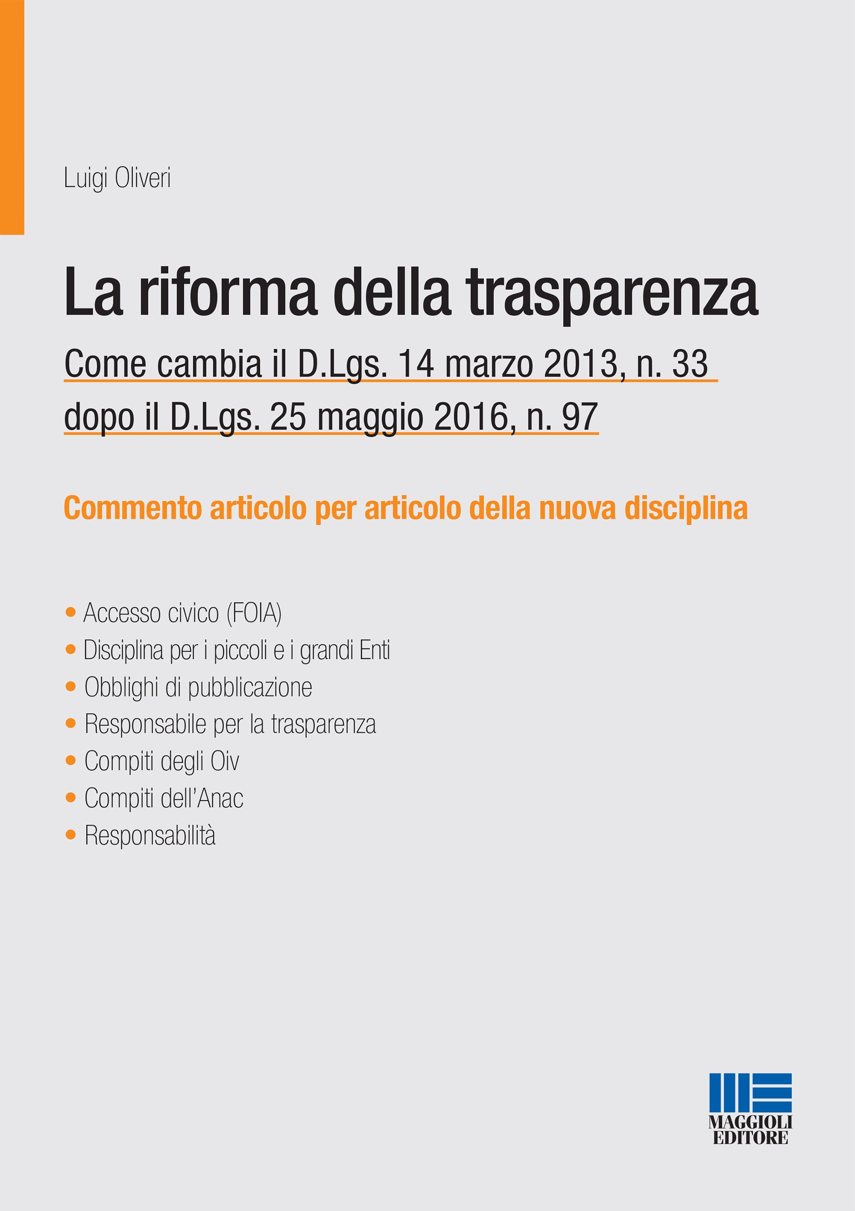 La riforma della trasparenza