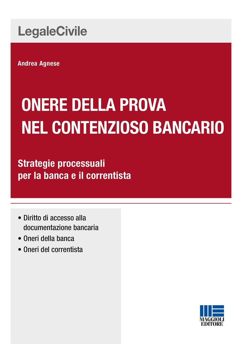 Onere della prova nel contenzioso bancario