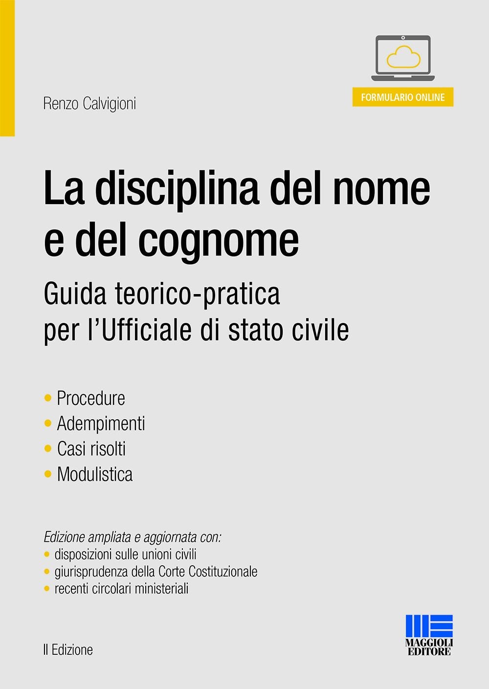 La disciplina del nome e del cognome