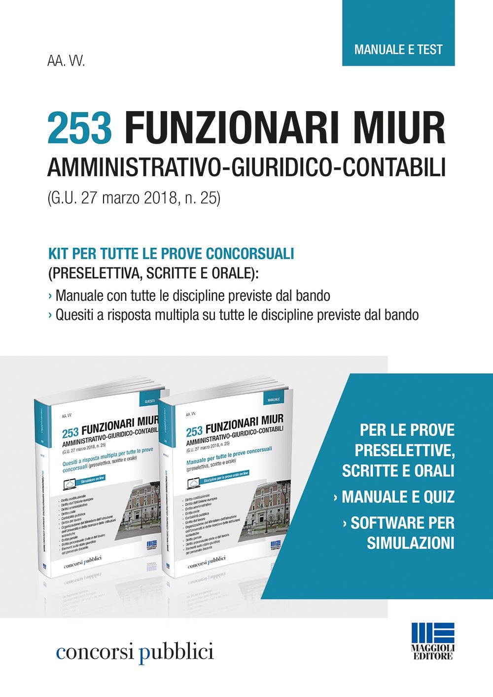 KIT 253 funzionari MIUR amministrativo-giuridico-contabili