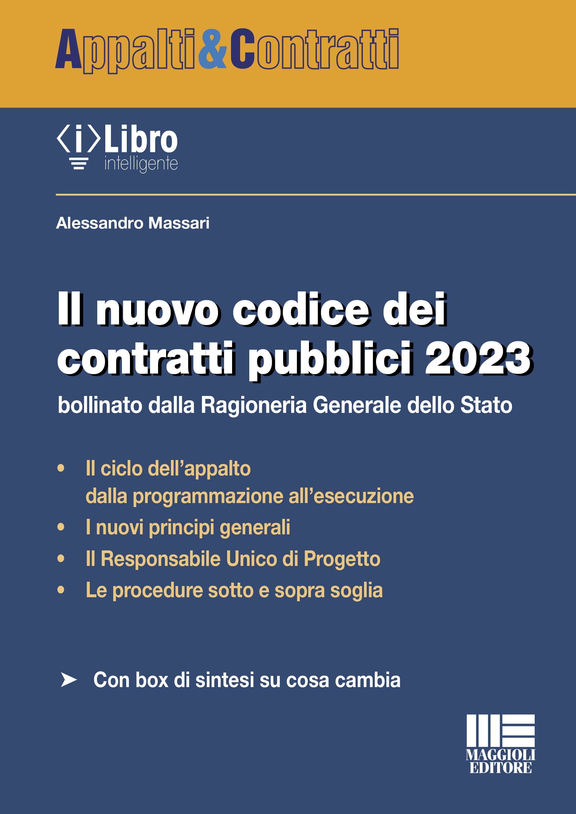 8891663085 nuovo codice contratti pubblici 2023 maggioli editore