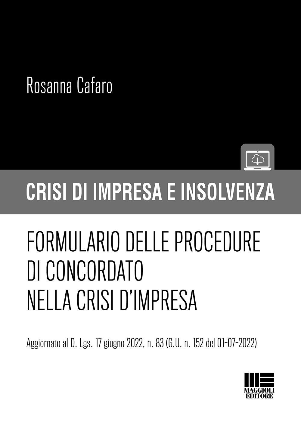 Formulario delle procedure di concordato nella crisi d’impresa
